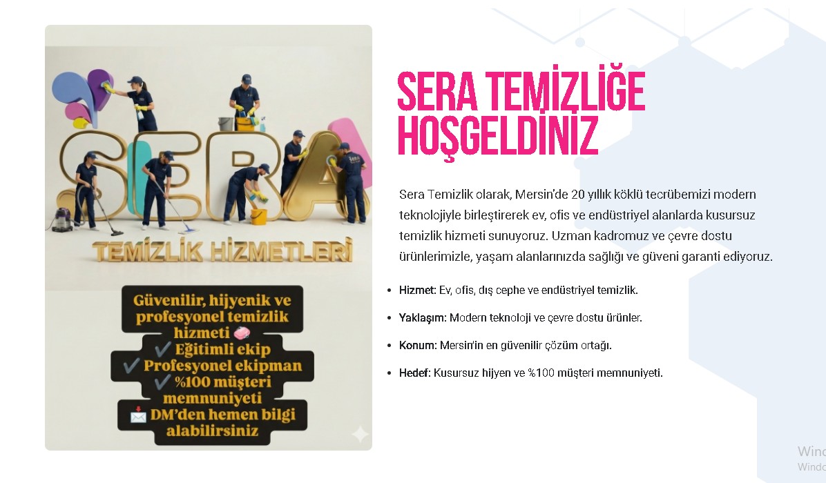 Sera Temizlik Hakkımızda