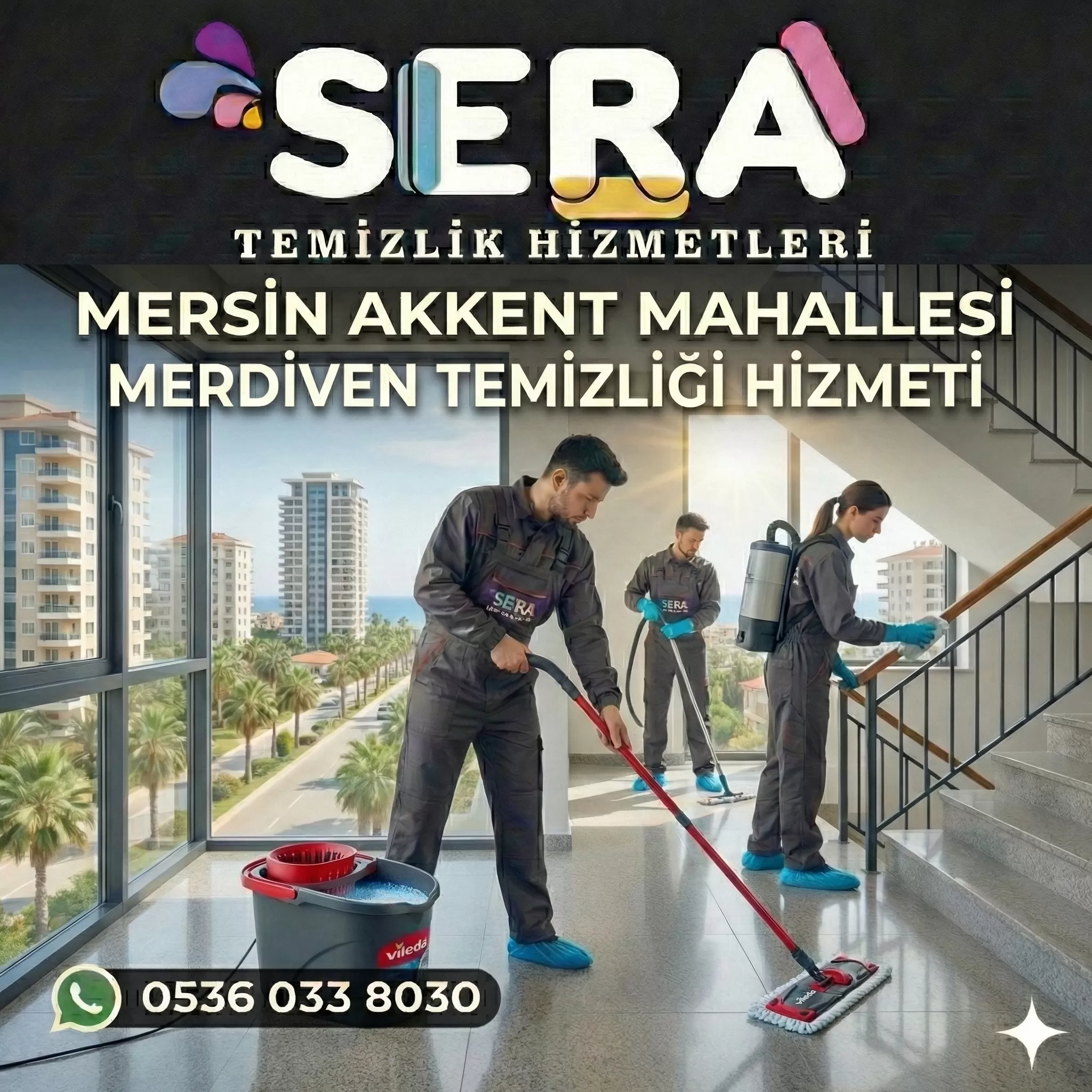 Mersin Akkent Mahallesi Merdiven Temizliği