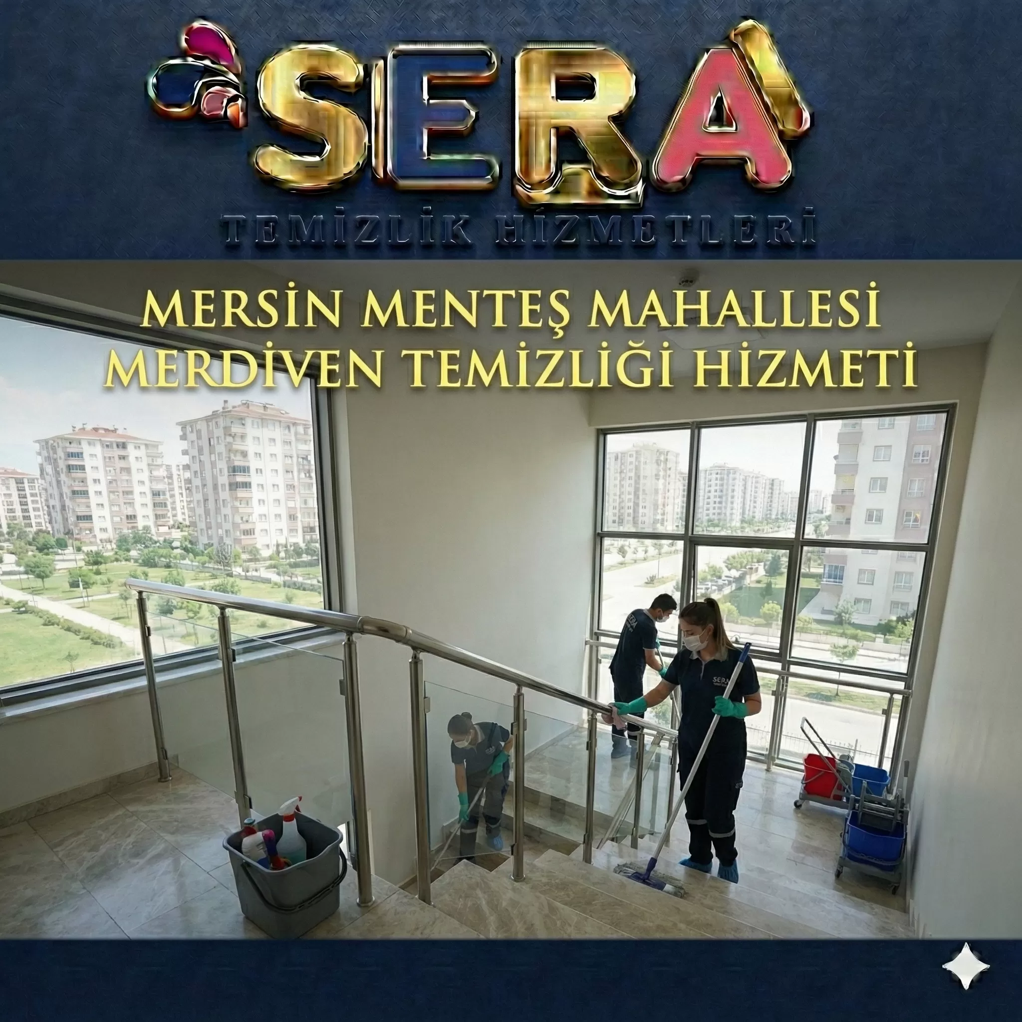 Mersin Menteş Mahallesi Merdiven Temizliği