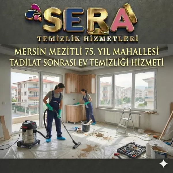 Mersin Mezitli 75. Yıl Mahallesi Tadilat Sonrası Temizlik