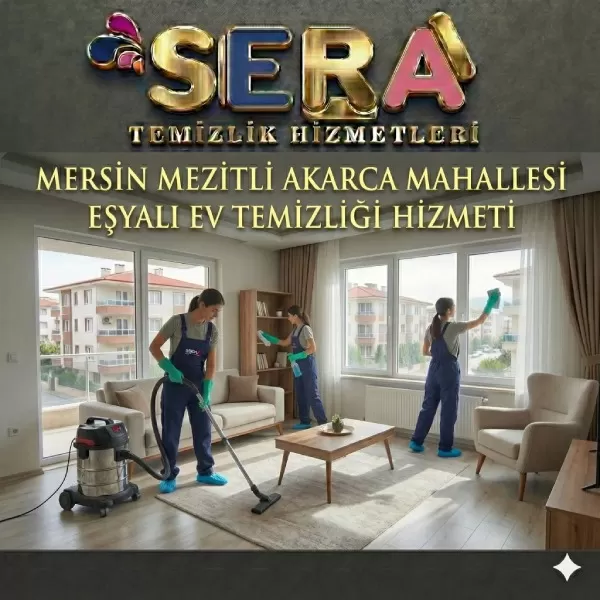 Mersin Mezitli Akarca Mahallesi Eşyalı Ev Temizliği