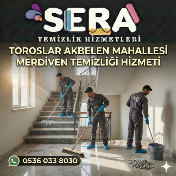 Mersin Toroslar Akbelen Mahallesi Merdiven Temizliği Hizmeti
