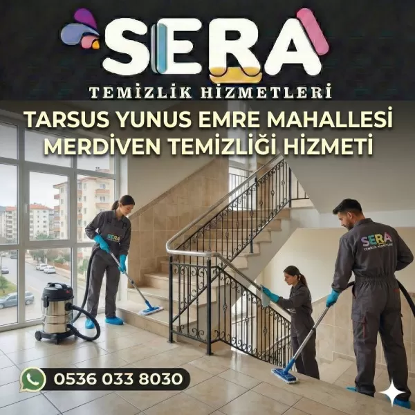 Mersin Tarsus Yunusemre Mahallesi Merdiven Temizliği Hizmeti